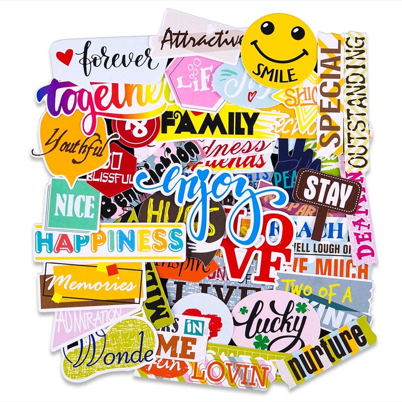FaCraft Scrapbooking Stickers,45pcs Funny Friends Sticker for Teens,Girls,Friendship Die Cuts Love Scrapbook Kit Stickers - Image 1